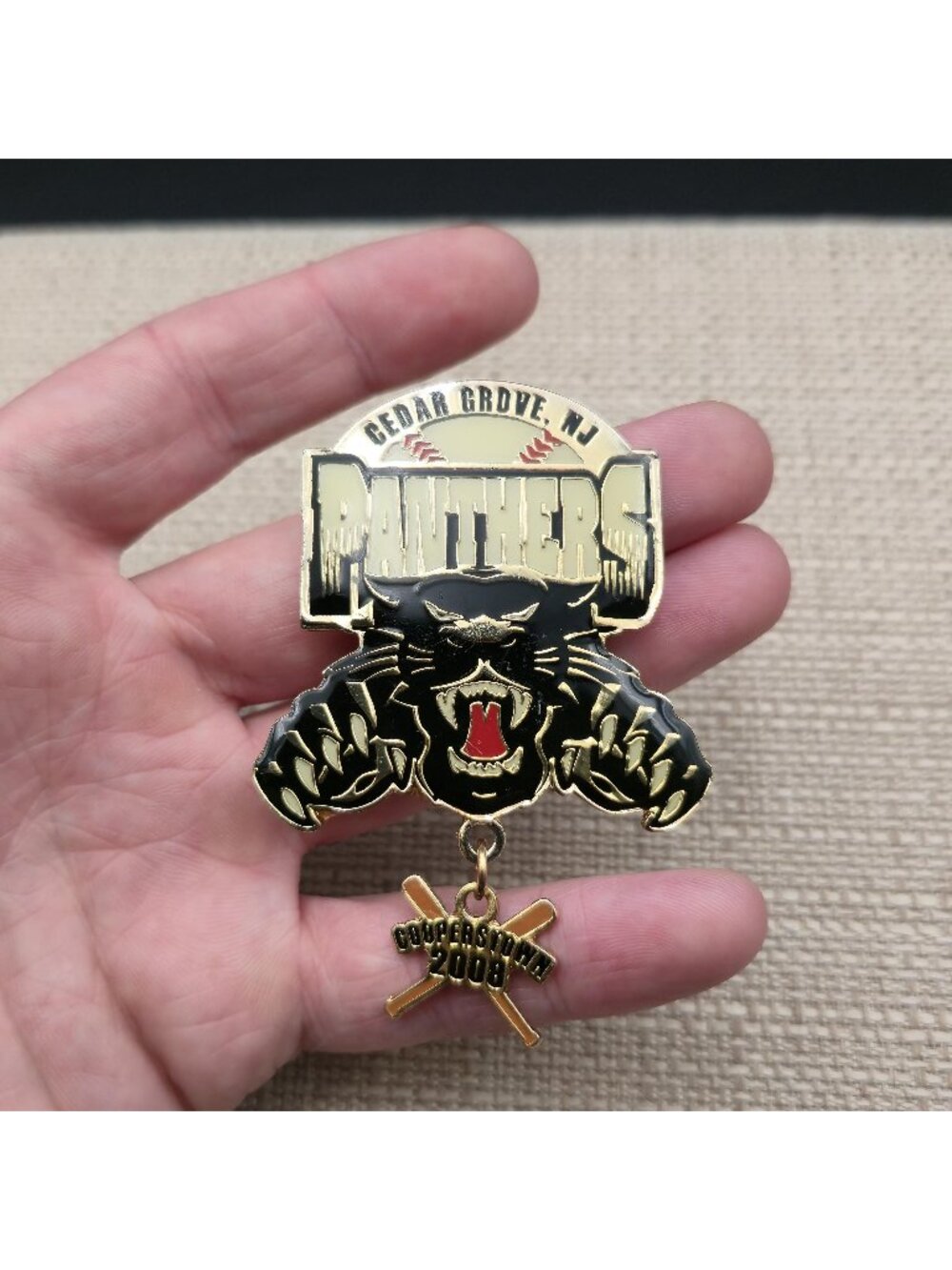 Cedar Grove Panthers 2008 Cooperstown Baseball Pin B1454